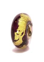 Trollbead Charka paars goud derde oog, 1 bedel, Ophalen of Verzenden, Zo goed als nieuw, Trollbeads