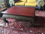 Fraai bewerkte Opium tafel, Huis en Inrichting, Tafels | Salontafels, Ophalen, Gebruikt, 50 tot 100 cm, 50 tot 100 cm