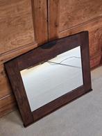 Houten spiegel Amsterdamse School vintage, Antiek en Kunst, Ophalen, Vierkant, 50 tot 100 cm, Minder dan 100 cm