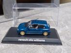 Renault Clio I Williams 1996 blauw 1/43 Norev dealer, Ophalen of Verzenden, Zo goed als nieuw, Auto, Norev