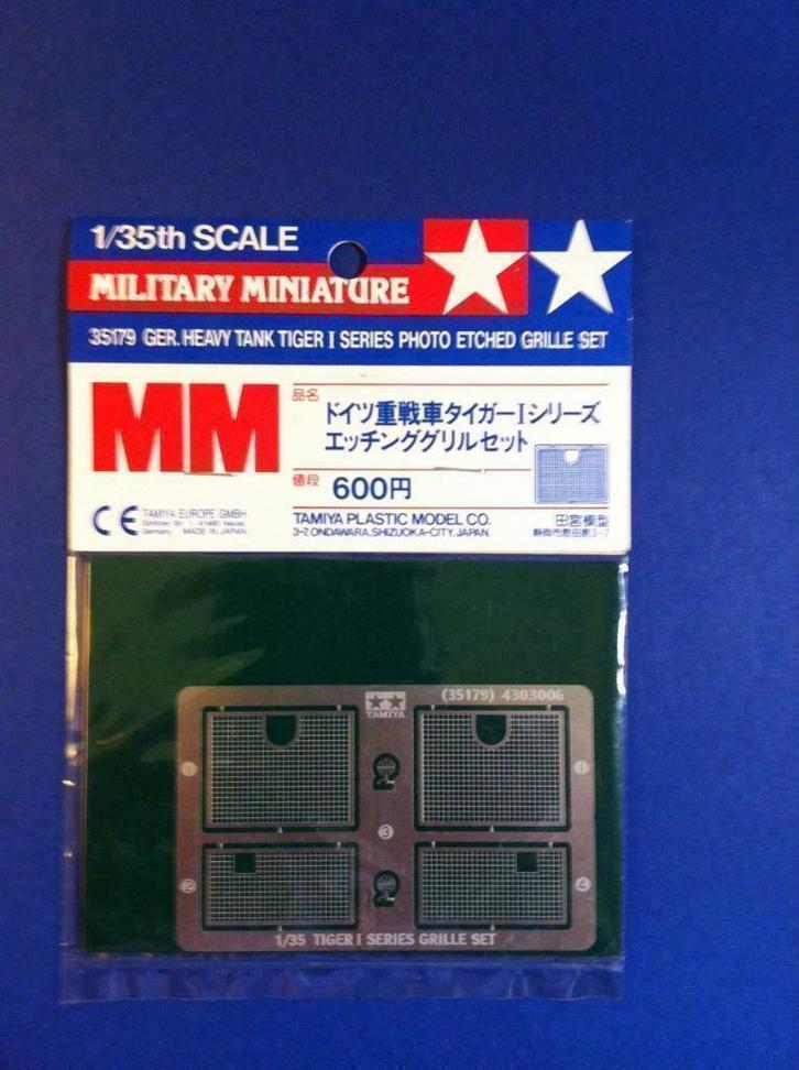 Tamiya 35179 Tiger I Photo Etched Grille Set 1/35, Hobby en Vrije tijd, Modelbouw | Overige, Nieuw, 1:32 tot 1:50, Verzenden