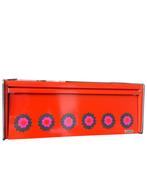 Retro Brabantia Broodtrommel – Oranje met Bloemenmotief, Huis en Inrichting, Keuken | Keukenbenodigdheden, Ophalen of Verzenden