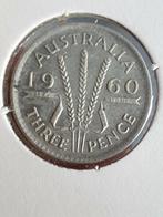 Australië, 3 pence, 1960, zilver (19), Postzegels en Munten, Munten | Oceanië, Zilver, Ophalen of Verzenden