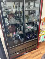 Vitrine kast met blauwe licht, Huis en Inrichting, Kasten | Vitrinekasten, Ophalen of Verzenden, Zo goed als nieuw, 25 tot 50 cm