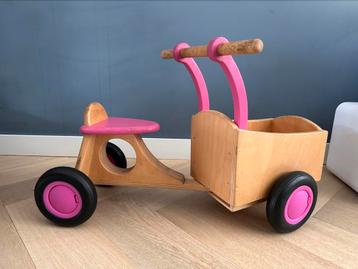 Houten loop bakfiets beschikbaar voor biedingen