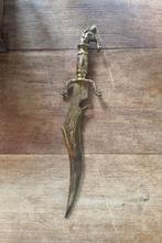 Grote messing briefopener dolk vorm leeuw, Antiek en Kunst, Ophalen of Verzenden