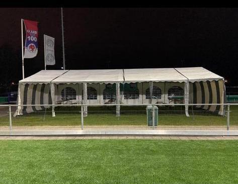 Partytent 6x12 meter te huur, Tuin en Terras, Partytenten, Zo goed als nieuw, Minder dan 5 meter, Ophalen