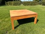 Massief eiken salontafel (+/- 95x95x49), Antiek en Kunst, Ophalen