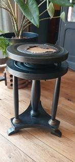Antieke art deco piano kruk, Ophalen, Zo goed als nieuw, Zwart