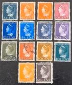Nederland 1940-1947 - NVPH 332-345 - Koningin Wilhelmina, Postzegels en Munten, Ophalen of Verzenden, Na 1940, Gestempeld
