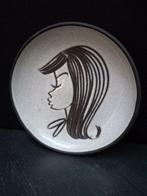 MEISJESHOOFD Wandbordje Gubbels / Boonstra Keramiek Jaren 60, Ophalen of Verzenden, Huis en Inrichting