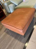 Hocker voetenbank leer bruin nieuw afgeprijsd, Ophalen, 125 cm of meer, Nieuw, Leer