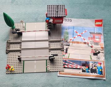 Lego trein grijze rails spoorweg overgang (set 7835) boekje. beschikbaar voor biedingen