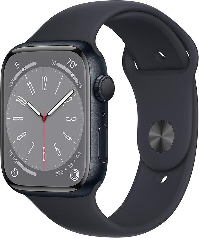 Apple Watch Series 8 GPS 45 mm Aluminium Midnight, Sieraden, Tassen en Uiterlijk, Smartwatches