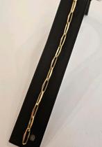 14 karaats gouden closed for ever / paperclip armband 19cm, Ophalen of Verzenden, Zo goed als nieuw, Goud, Goud