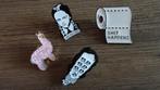 Edgar Allan Poe, Adams Family, Lama & Shit! Pins (Speltjes), Verzamelen, Ophalen of Verzenden, Nieuw, Figuurtje, Speldje of Pin