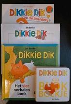 4 boeken Dikkie Dik Blok geel Verhalen In tuin Op boerderij, Ophalen of Verzenden, Zo goed als nieuw