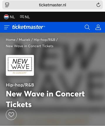 3 premium tickets New Wave in Concert Ziggo Dome, 4 februari beschikbaar voor biedingen