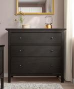 HEMNES Ladekast 3 lades, zwartbruin, 108x96 cm, Huis en Inrichting, Kasten | Ladekasten, 5 laden of meer, Ophalen of Verzenden