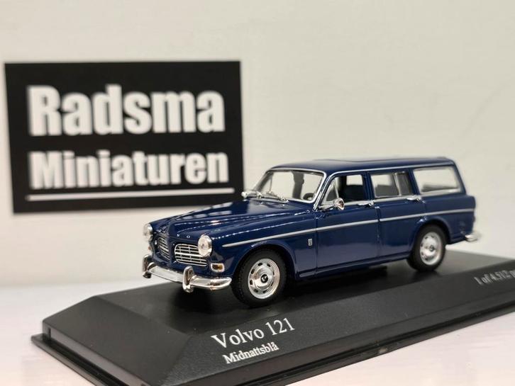 Volvo 121 Amazon- Blue - 1:43 Minichamps, Hobby en Vrije tijd, Modelauto's | 1:43, Zo goed als nieuw, Auto, MiniChamps, Ophalen of Verzenden