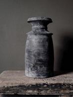 Oude Nepalese kruik pot hout sober stoer uniek authentiek, Ophalen of Verzenden, Nieuw