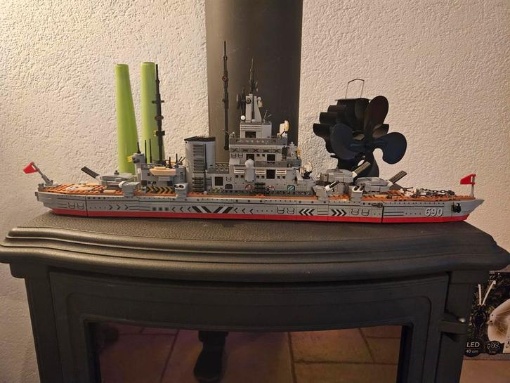 Namaak Lego torpedojager - Mingdi K2090, Hobby en Vrije tijd, Modelbouw | Auto's en Voertuigen, Gebruikt, Overige typen, Groter dan 1:32