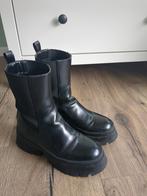 Chelsea boots Zara maat 38 platform laarzen zwart, Ophalen of Verzenden, Gedragen, Zwart