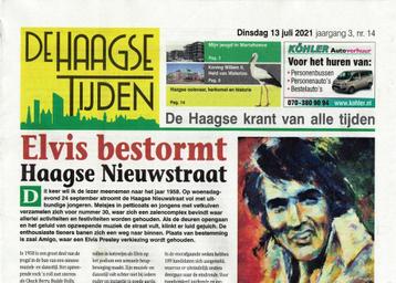 Elvis Presley in "De Haagse Tijden" - 13 juli 2021. beschikbaar voor biedingen