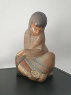 Eskimo meisje porselein Lladro Spanje beeld, Ophalen of Verzenden, Zo goed als nieuw, Mens