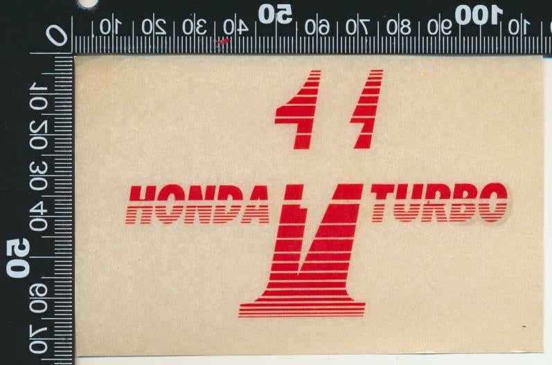 Sticker: Honda - Turbo (2), Ophalen of Verzenden, Zo goed als nieuw, Auto of Motor