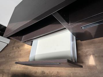 Tv meubel Besta zwartbruin - afbeelding 4