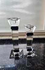 2x Kristallen kandelaar, Ophalen, Zo goed als nieuw, Overige materialen, 25 tot 50 cm