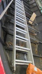 Tk nette 2-delige aluminium schuifladder ladder trap., Ophalen, Gebruikt, Ladder, 4 meter of meer