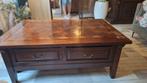Antieke zware salontafel met 2 lade, Huis en Inrichting, Tafels | Salontafels, Ophalen, 50 tot 100 cm, Zo goed als nieuw, Minder dan 50 cm