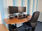 Keurig, ruimtebesparend bureau +speciale steun voor computer, Ophalen of Verzenden, In hoogte verstelbaar, Gebruikt, Bureau