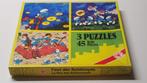 vintage jaren70 ASS Germany doosje set 3 puzzel DE SMURFEN, Antiek en Kunst, Ophalen