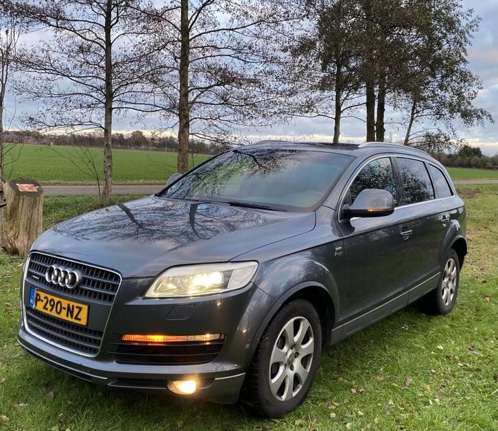 Audi Q7 gereserveer 7 PERSOONS YOUNGTIMER 4.2 TDI quattro 5+, Auto's, Audi, Bedrijf, Te koop, Q7, ABS, Airbags, Airconditioning