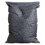 Zitzak van merk Lebel - luipaardprint in antraciet !!, Huis en Inrichting, Zitzakken, Ophalen, Zo goed als nieuw, Grijs, Zitzak
