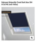 2x Velux dakraam rolgordijn donkerblauw 304, Ophalen, Zo goed als nieuw, 50 tot 100 cm
