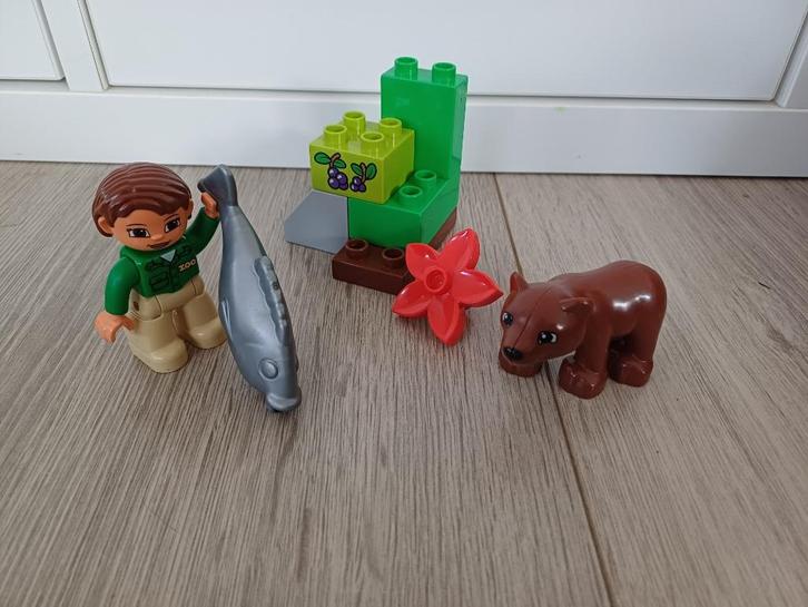 Lego duplo 10576 Zoo Care Dierentuin verzorger beer vis, Kinderen en Baby's, Speelgoed | Duplo en Lego, Gebruikt, Duplo, Complete set