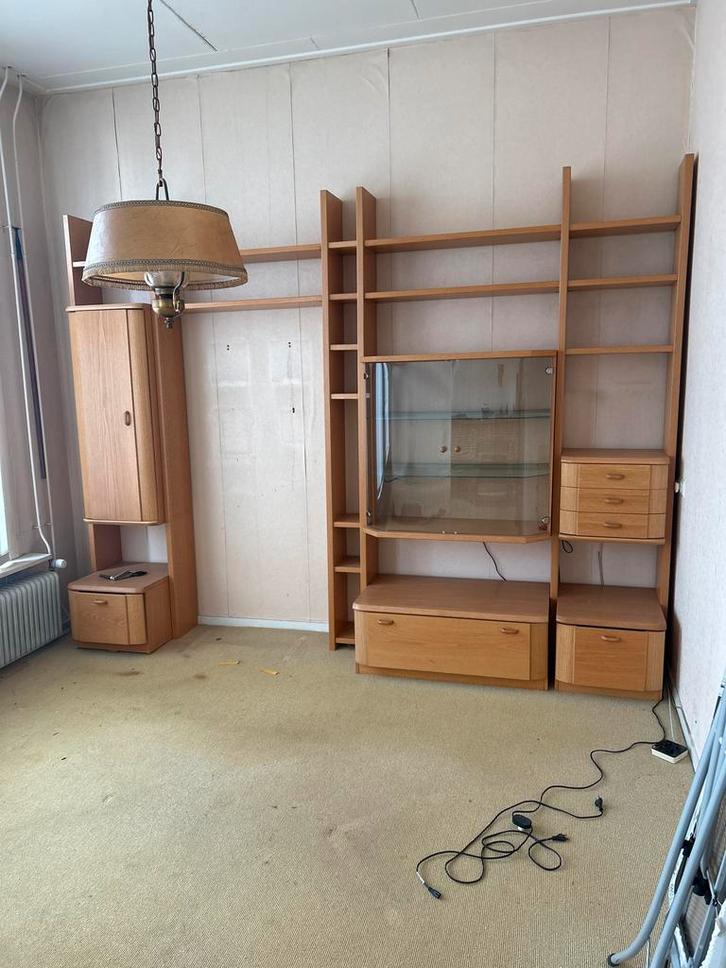 Vintage Wandmeubel - Eikenhout, Huis en Inrichting, Kasten | Wandmeubels, Gebruikt, 150 tot 200 cm, 200 tot 250 cm, 25 tot 50 cm