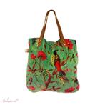 Mooie groene shopper tas sporttas zomertas strandtas, Nieuw, Groen, Shopper, Ophalen of Verzenden