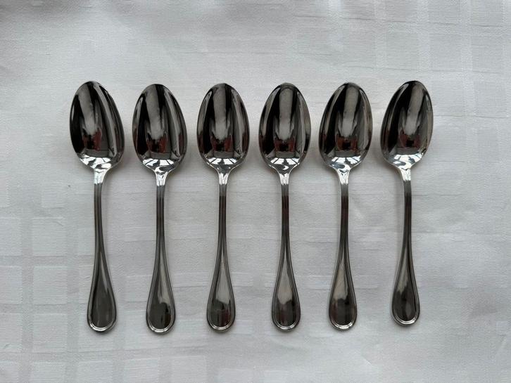 Christofle Albi - 6 verzilverde kleine lepels (17 cm), Antiek en Kunst, Antiek | Bestek, Ophalen of Verzenden