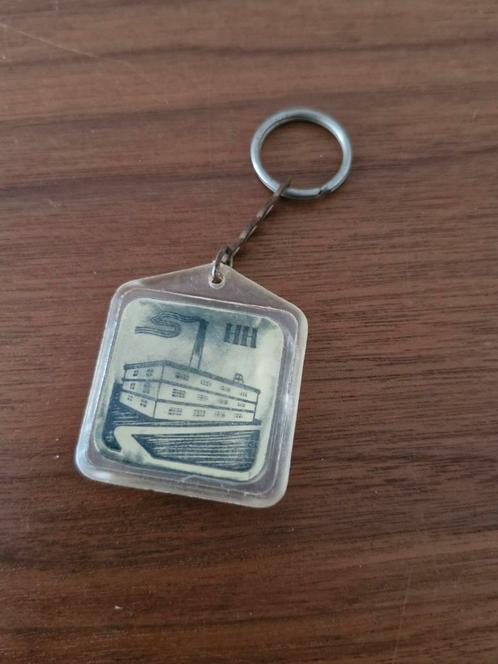963 Vintage Sleutelhanger - Schip & Fromageries H. Hutin, Verzamelen, Sleutelhangers, Gebruikt, Transport, Ophalen of Verzenden