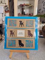 Kaartje verjaardag vakjes met hondjes, Ophalen of Verzenden, Nieuw, Overige thema's