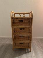 Rotan ladekast met 4 lades B45 x D35 x H95, Ophalen, Overige materialen, Minder dan 50 cm, Zo goed als nieuw