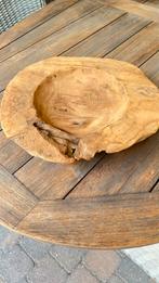 Prachtige houten schaal rond 40 cm, Ophalen of Verzenden, Zo goed als nieuw