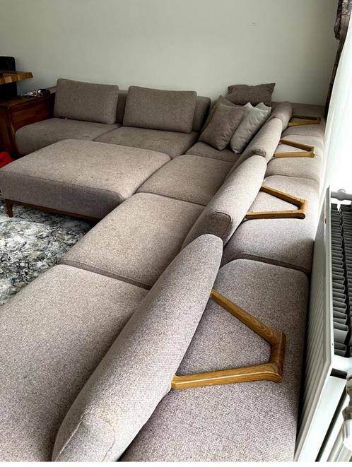 Luxe Modulair Hoekbank Verstelbare Rugleuningen & Comfort, Huis en Inrichting, Banken | Bankstellen, Zo goed als nieuw, Hoekbank