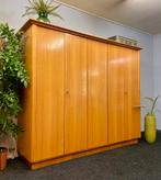 vintage 5-deurs kledingkast jaren 50/60 retro kast, Huis en Inrichting, Kasten | Buffetkasten, Ophalen, Gebruikt, Scandinavisch design mid-century linnenkast garderobekast pastoe
