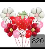 Aardbei ballonnen set, Hobby en Vrije tijd, Feestartikelen, Ophalen of Verzenden, Nieuw, Versiering